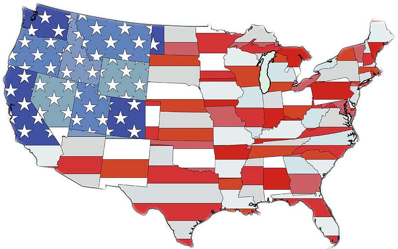 Estados De Estados Unidos Por Superficie
